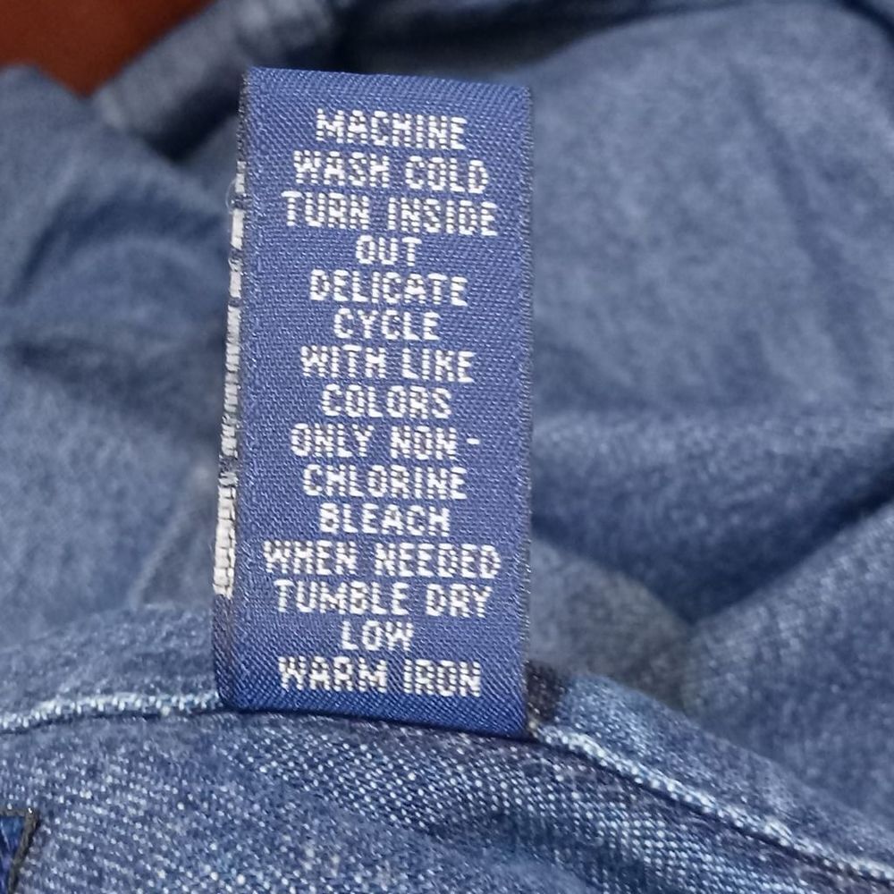 Vintage Karen Scott Christmas Denim Long Sleeve Shirt Size: S - Picture 6 of 10